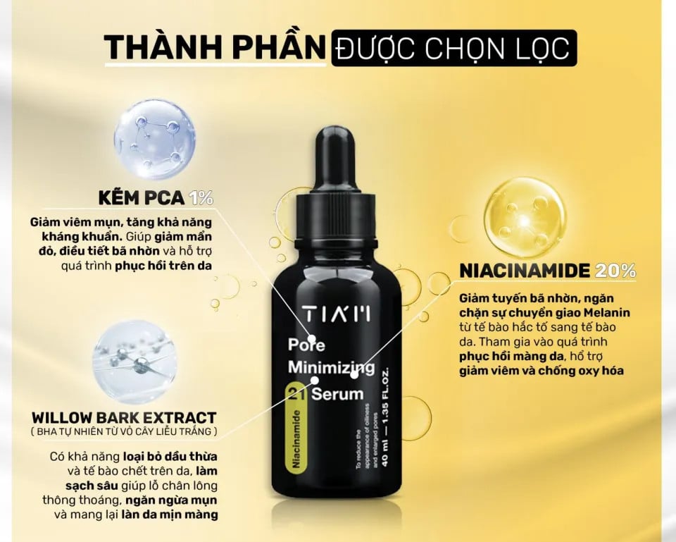 Serum Tiam Đen 20% Niacinamide