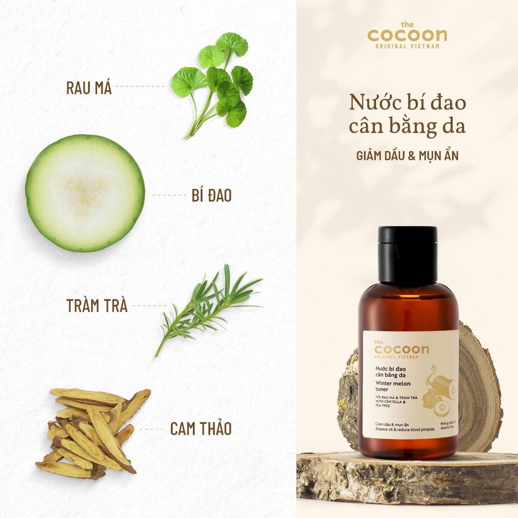 Nước bí đao cân bằng da Cocoon 140ml Kissme Cosmetics