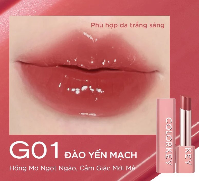 son-thoi-co-mau-duong-am-cang-bong-moi-colorkey-juicy-glow-lipstick-3g