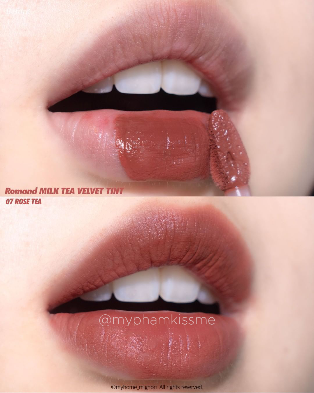 Son Kem Lì Hàn Quốc Mịn Mượt Như Nhung Romand Milk Tea Velvet Tint Ver 2  Kissme Cosmetics