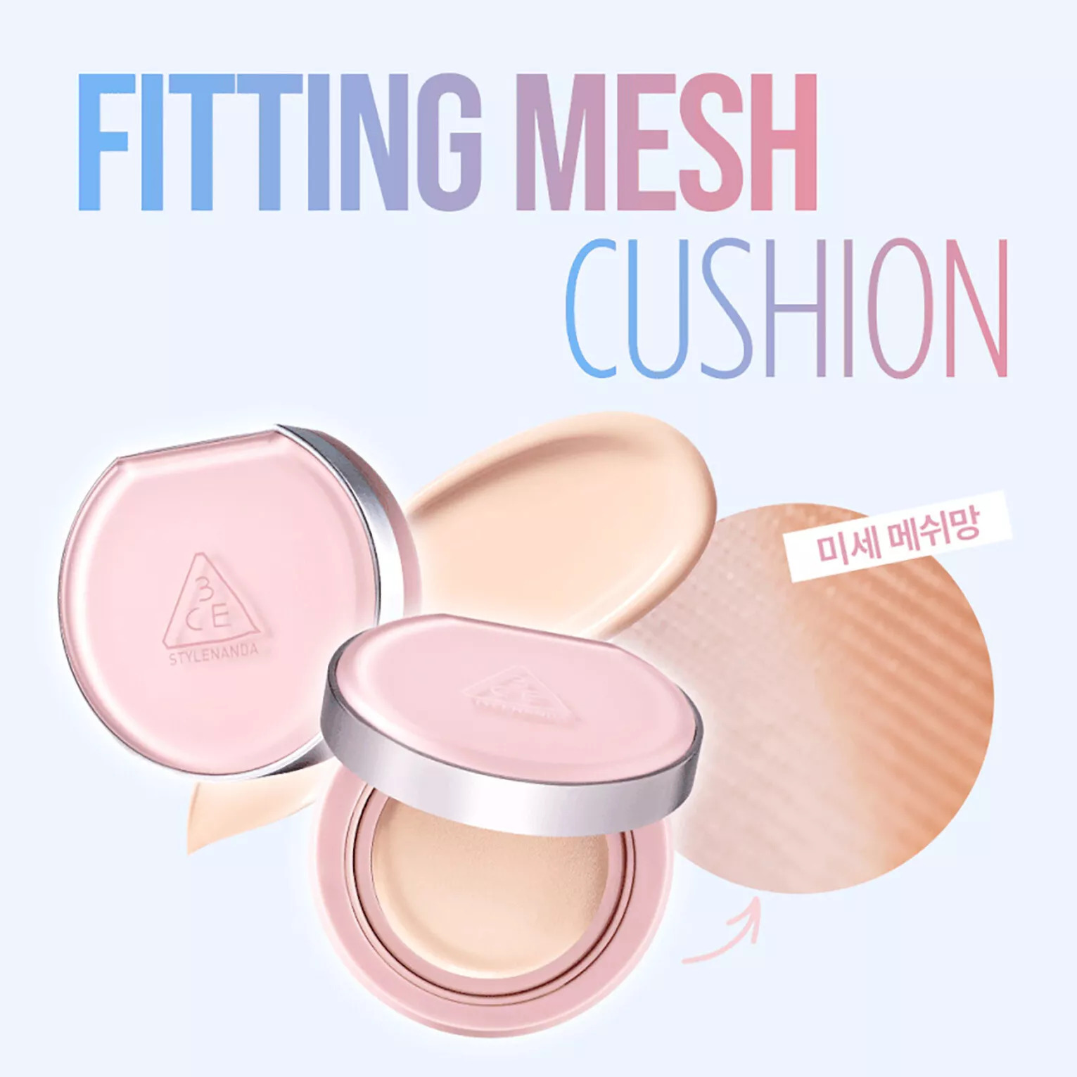 Phấn nước 3CE Fitting Mesh Cushion