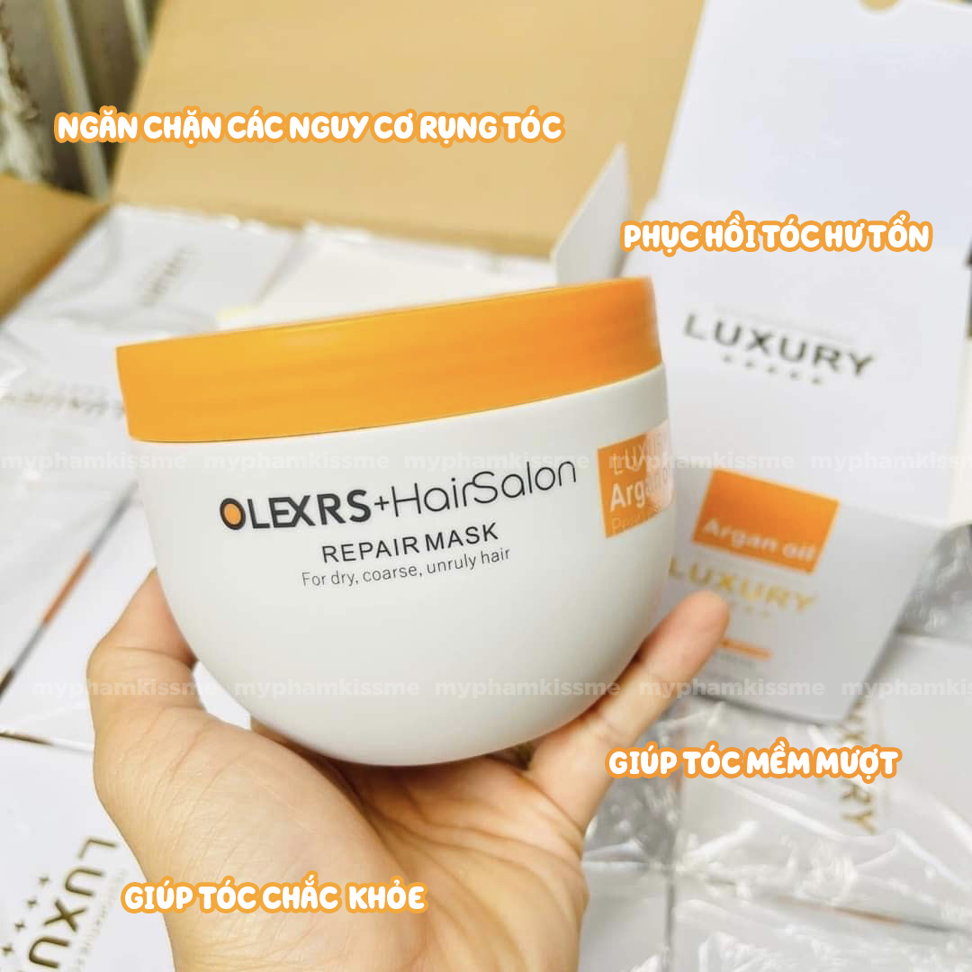 Kem Ủ Tóc Olexrs Hair Salon Luxury Repair Mask Kissme Cosmetics Kem Ủ Tóc Olexrs Hair Salon Luxury Repair Mask Kissme Cosmetics