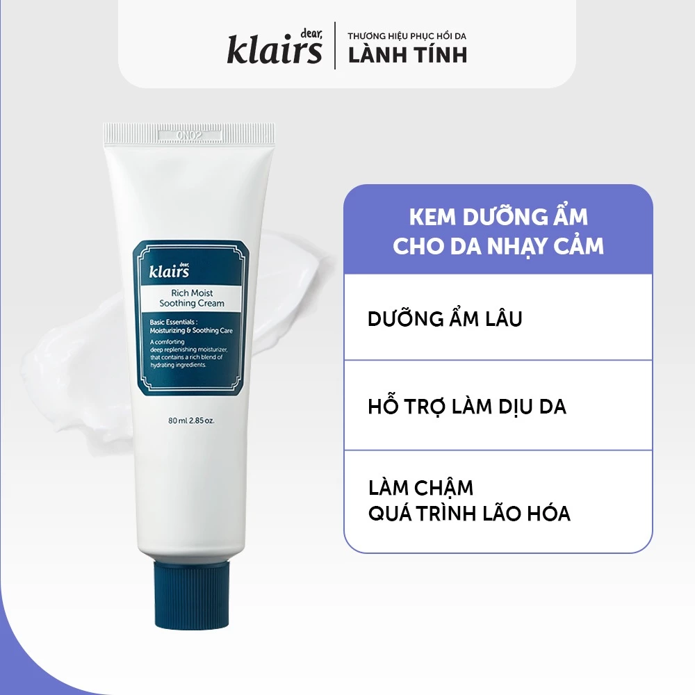 kem-duong-klairs-rich-moist-soothing-cream