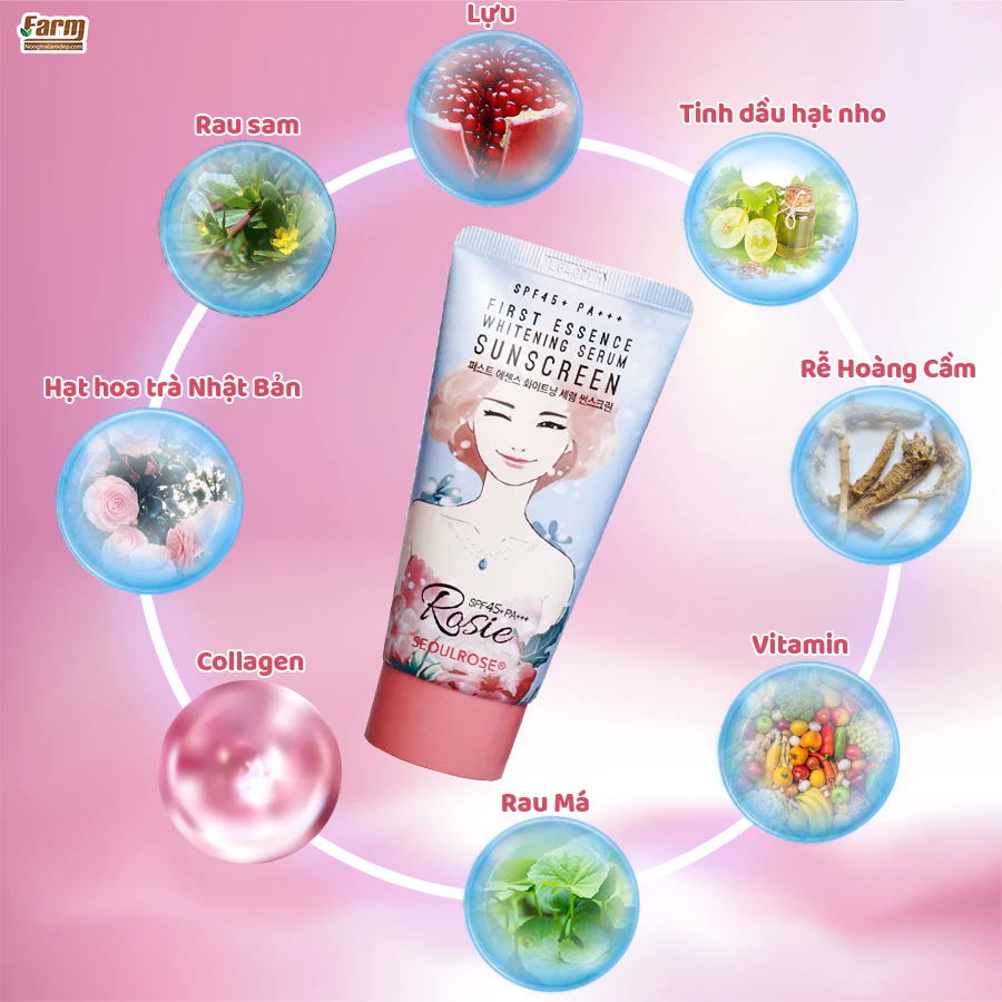 kem-chong-nang-da-kho-rosie-first-essence-whitening