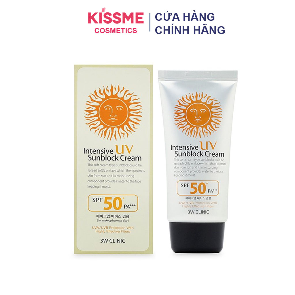 Kem Chống Nắng 3W Clinic Intensive UV Sunblock Cream SPF50/PA+++