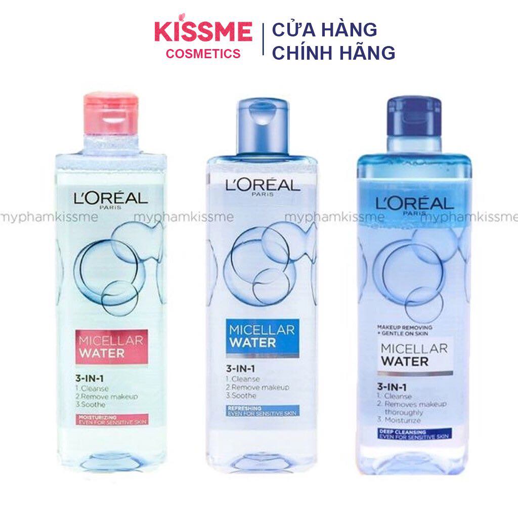 Nước Tẩy Trang L'Oreal Paris 3-In-1 Micellar Water 400ml