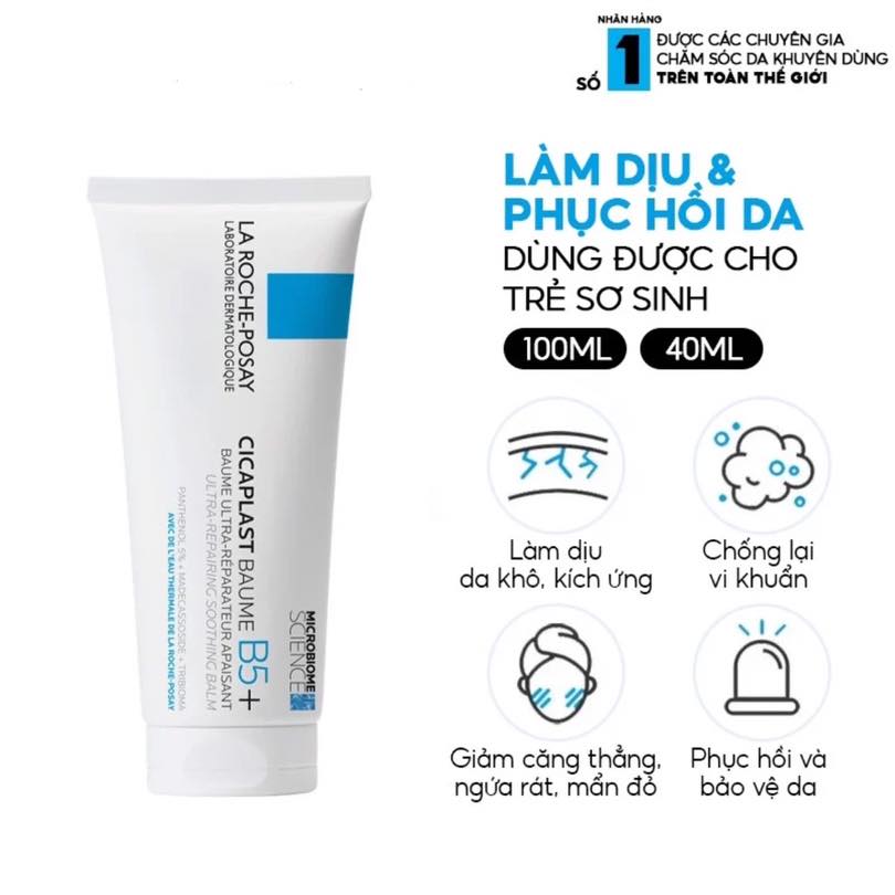 Kem Dưỡng Ẩm & Phục Hồi Da La Roche-Posay Cicaplast Baume B5