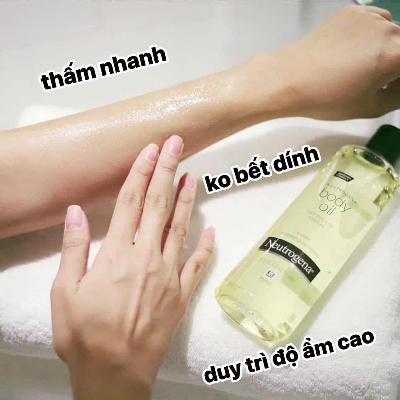 Tác dụng của Dầu dưỡng thể Neutrogena Body Oil: