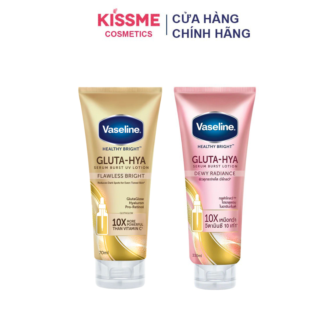 Sữa dưỡng thể Vaseline Healthy Bright Gluta HYA Serum Burst Lotion 10X