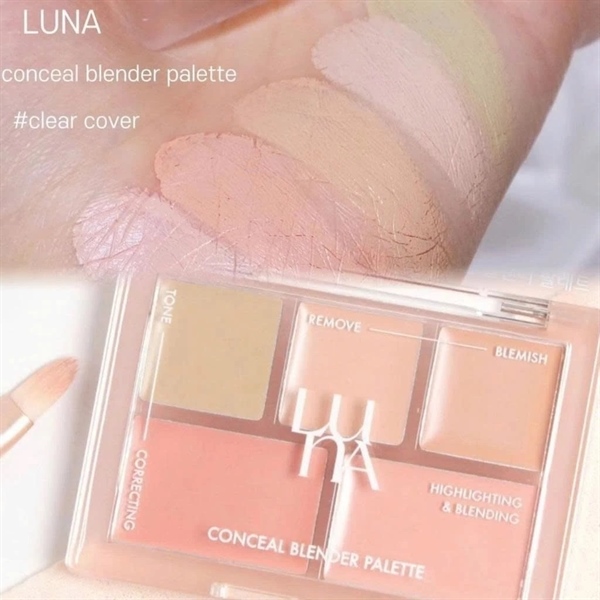 Che khuyết điểm và triệt sắc 5 ô Luna Conceal Blender Palette