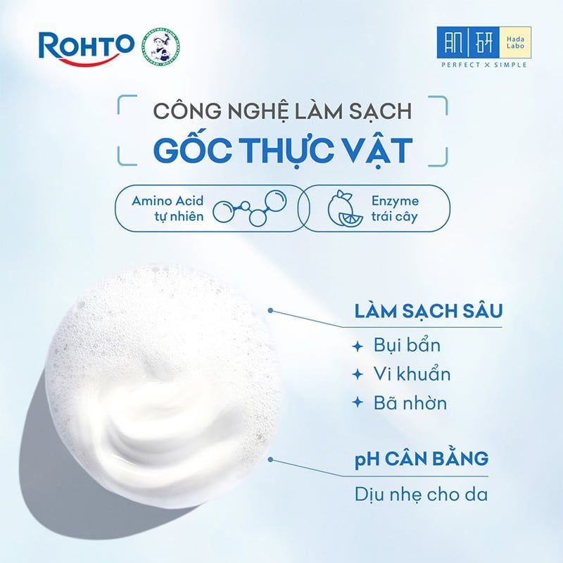 Sữa Rửa Mặt Dưỡng Ẩm Cao Cấp Hada Labo Premium Cleanser
