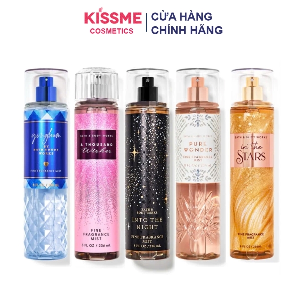 Xịt thơm Bath & Body Works Fine Fragrance Mist 236ml Kissme