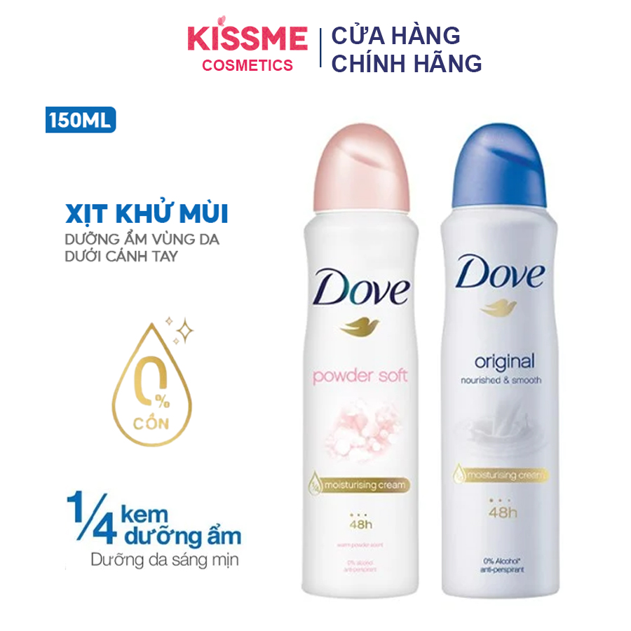 Xịt Khử Mùi Dưỡng Ẩm Vùng Da Dưới Cánh Tay Dove