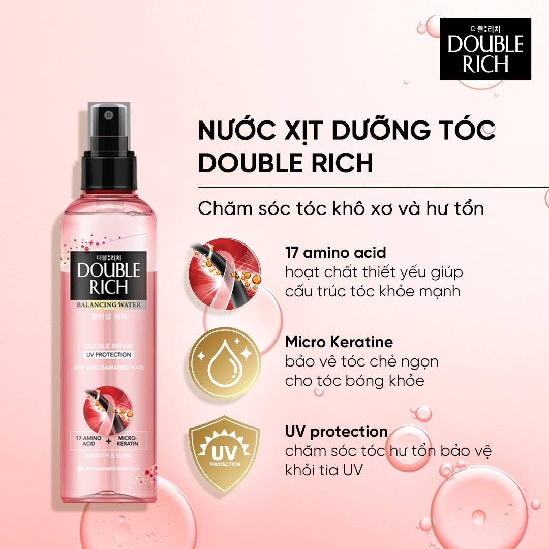 Nước Xịt Dưỡng Tóc Double Rich 250ml