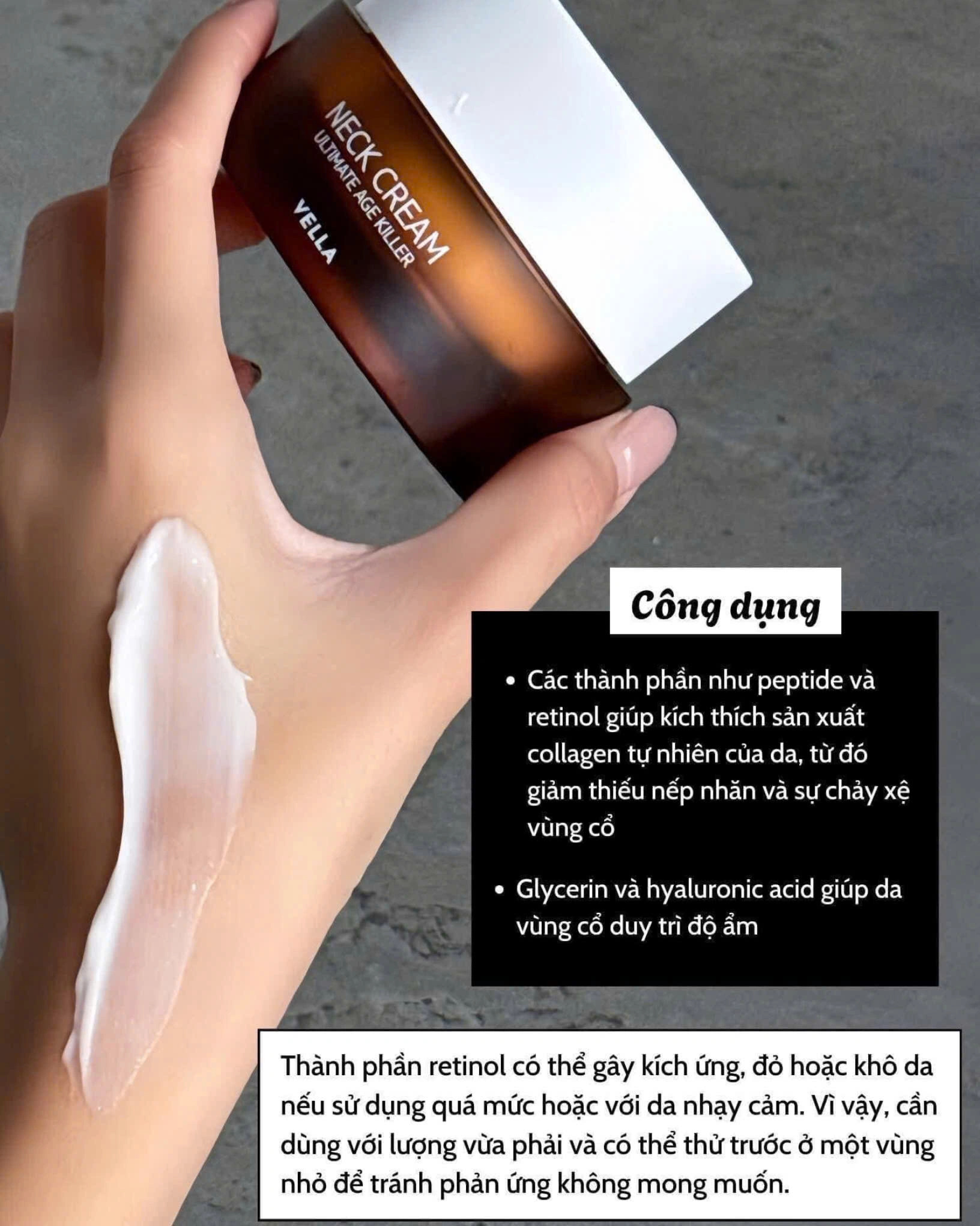 Kem Dưỡng Chống Lão Hoá Vùng Da Cổ Vella