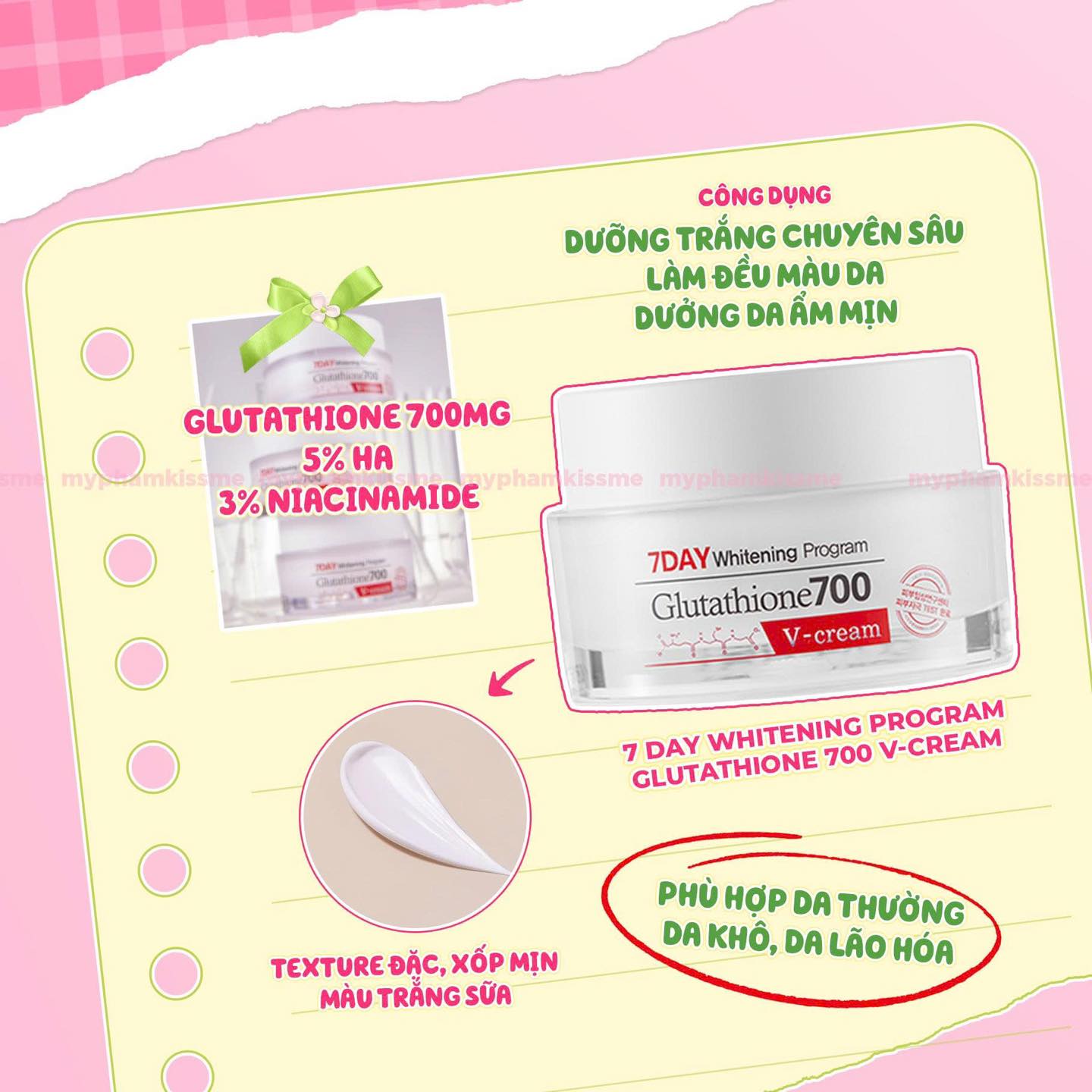 kem glutathione 700 Dng Trng Da Cp m a Tng Angel's Liquid 7 Day Whitening Program V-Cream 50ml glutathione 700 cream Kem Dng kem dng glutathione Acetaminophen Toxicity: