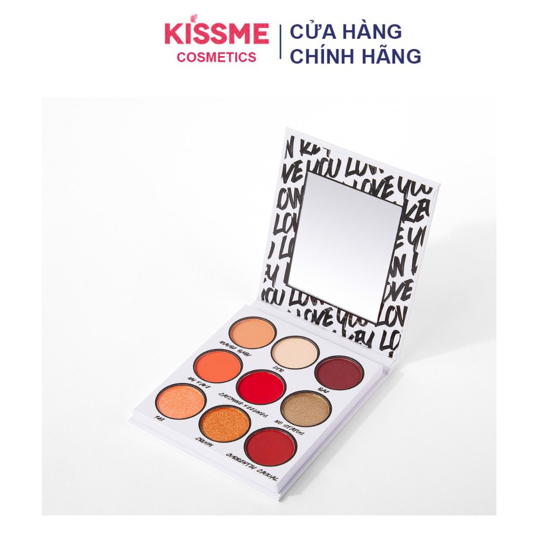 Bảng mắt BH Cosmetics Low Key love you 9 ô kèm gương