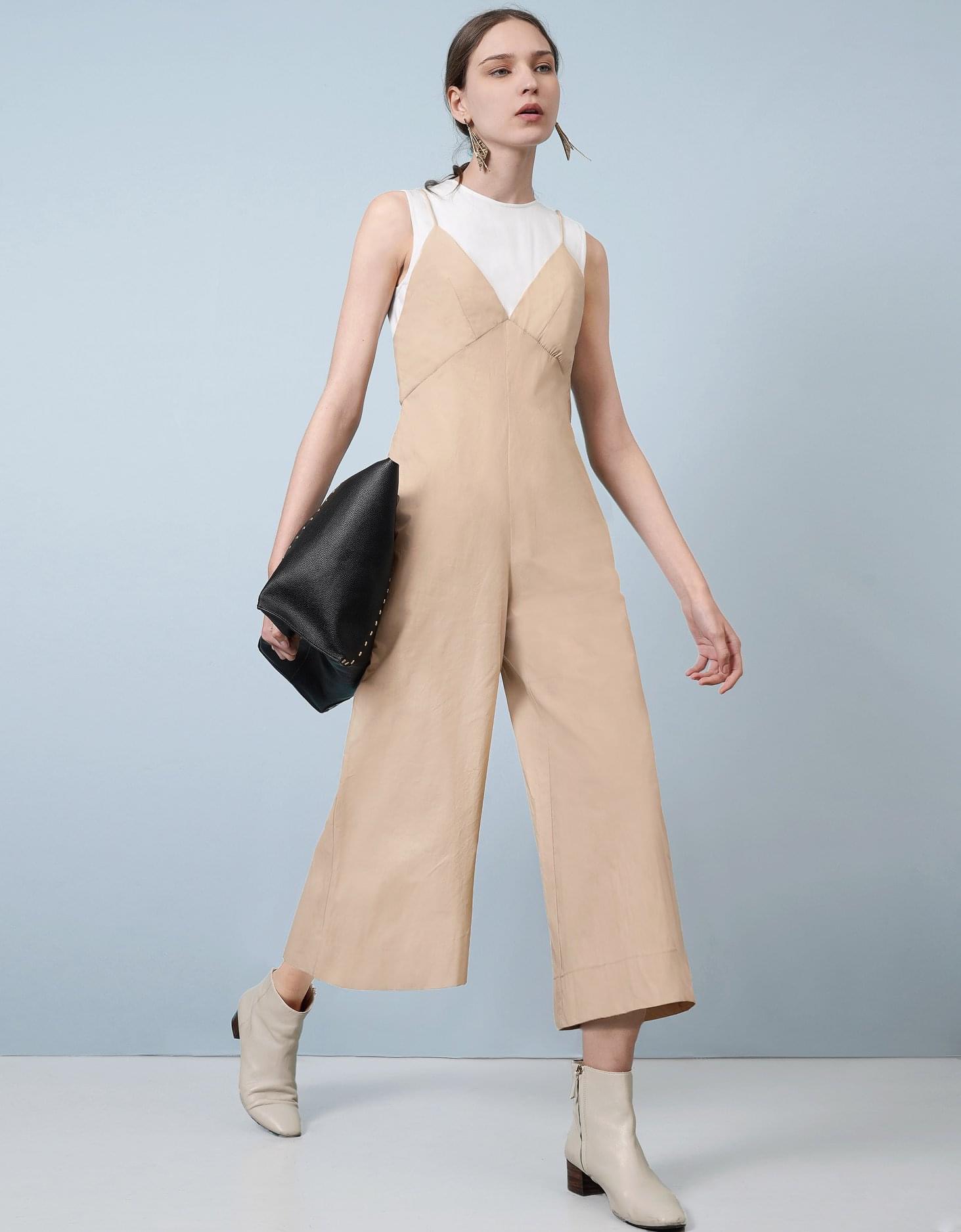 Jumpsuit Elborn Kaki Giấy