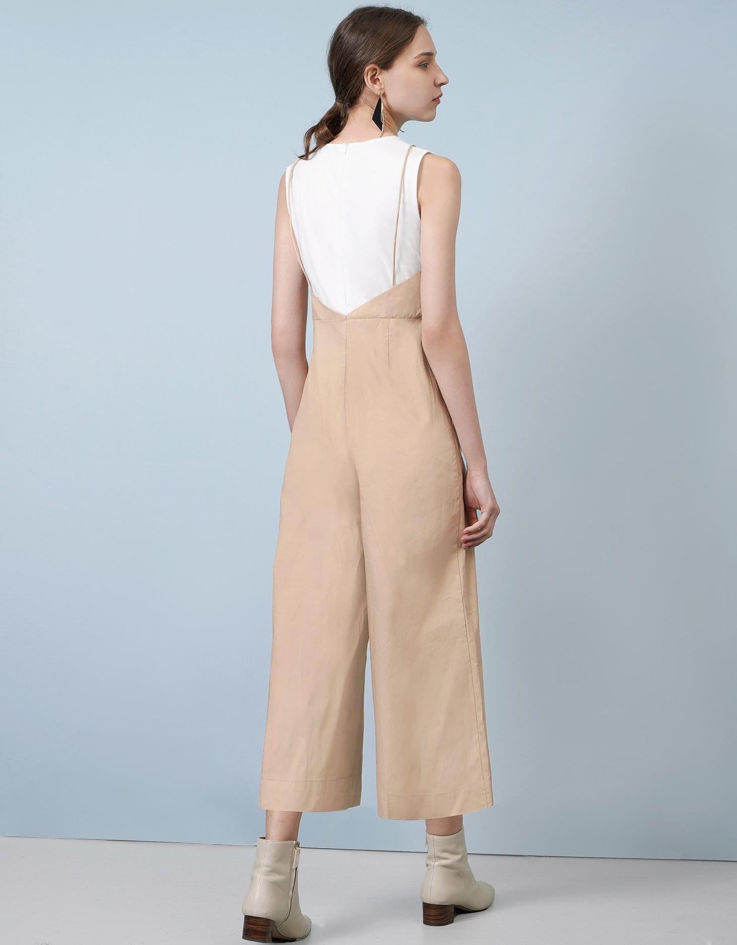 Jumpsuit Elborn Kaki Giấy