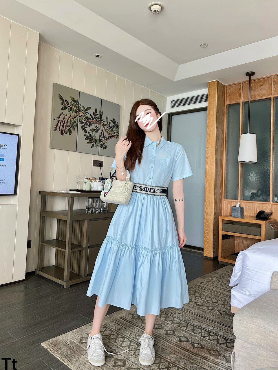 Đầm Thô Bo Eo Zara