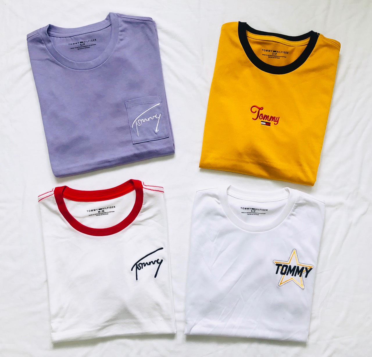 Áo thun Tommy thêu logo