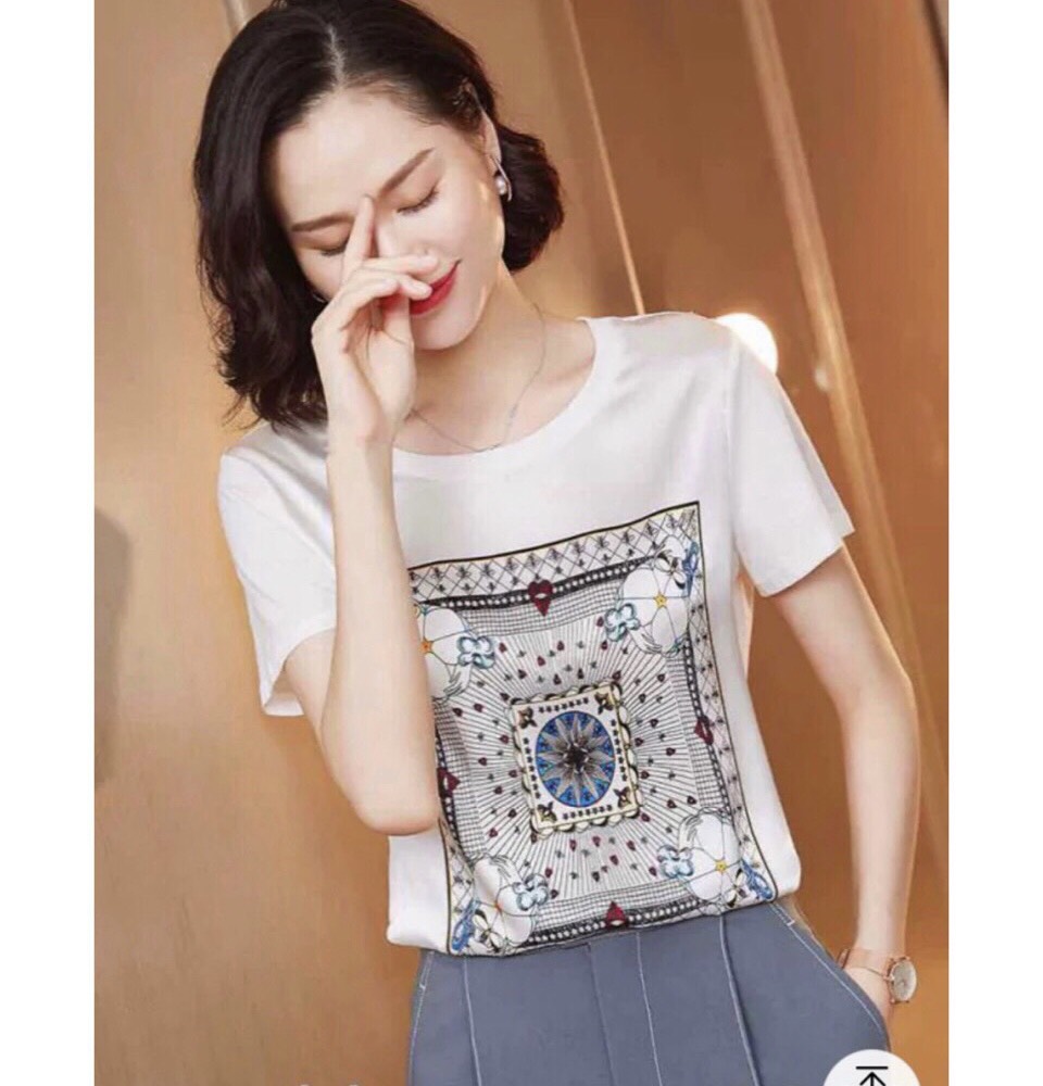 Áo Trước Lụa Sau Thun Topshop