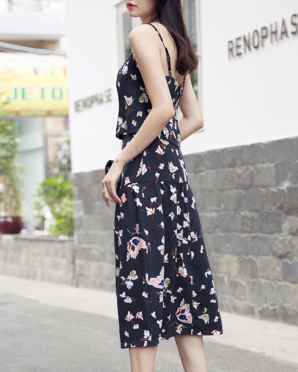 Set Áo và váy Topshop hoa