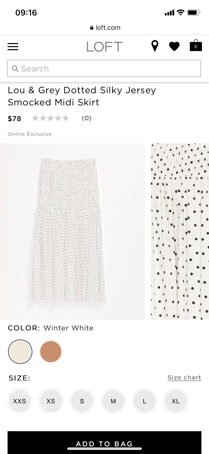 Chân Váy Midi Loft Chấm Bi