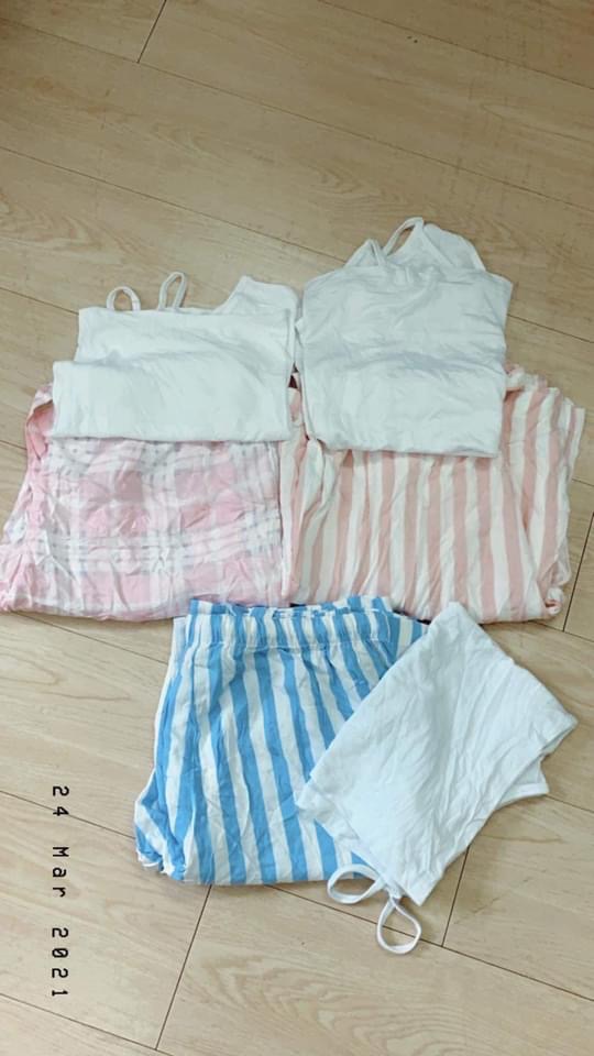 Sét Mặc Nhà Áo 2 Dây Quần Dài F21