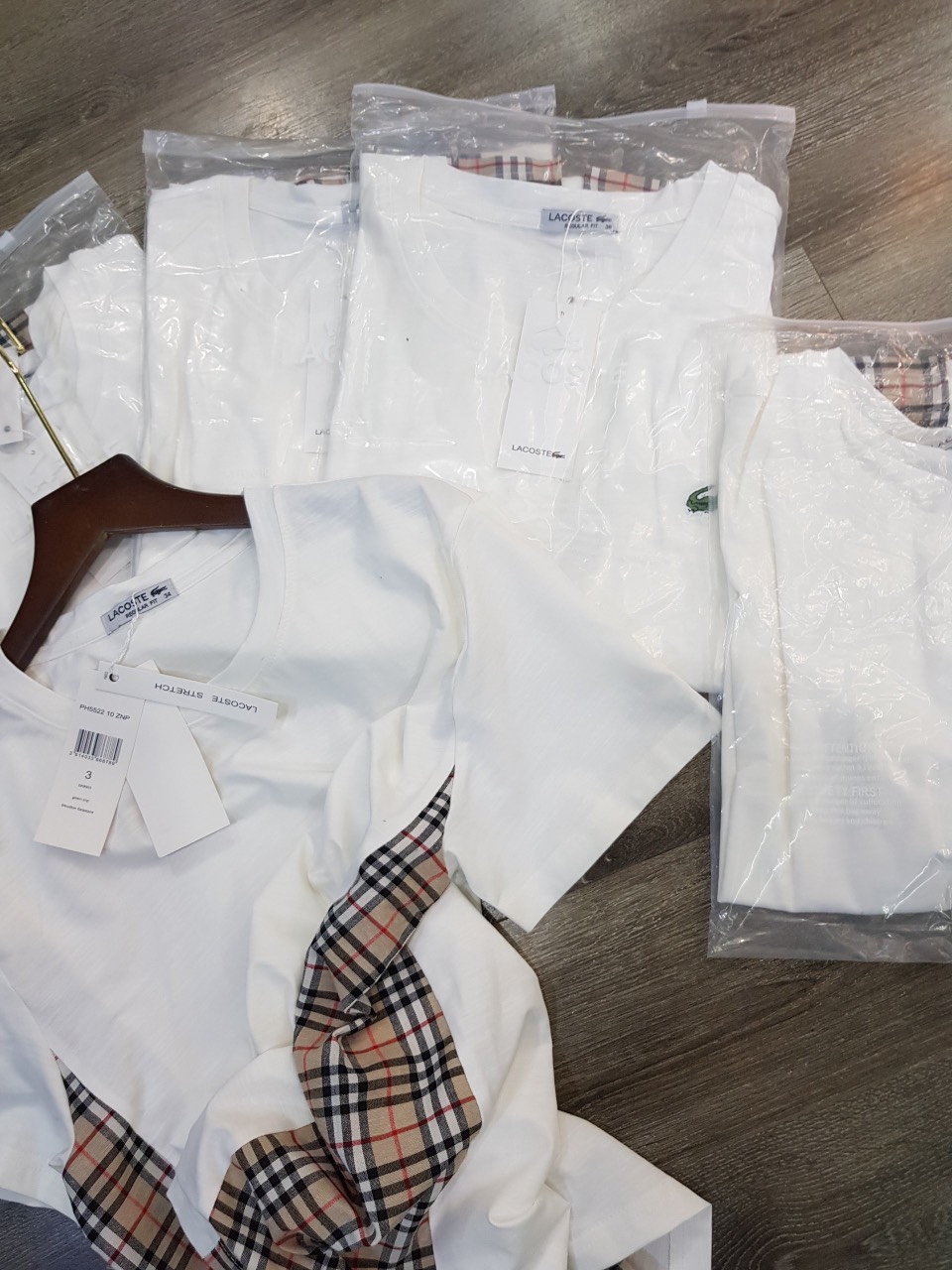 Áo Phông Lacoste Cotton Xước