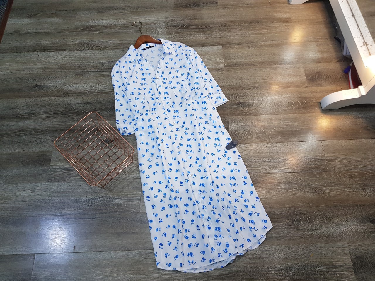 Đầm Suông Hoa Xanh Zara