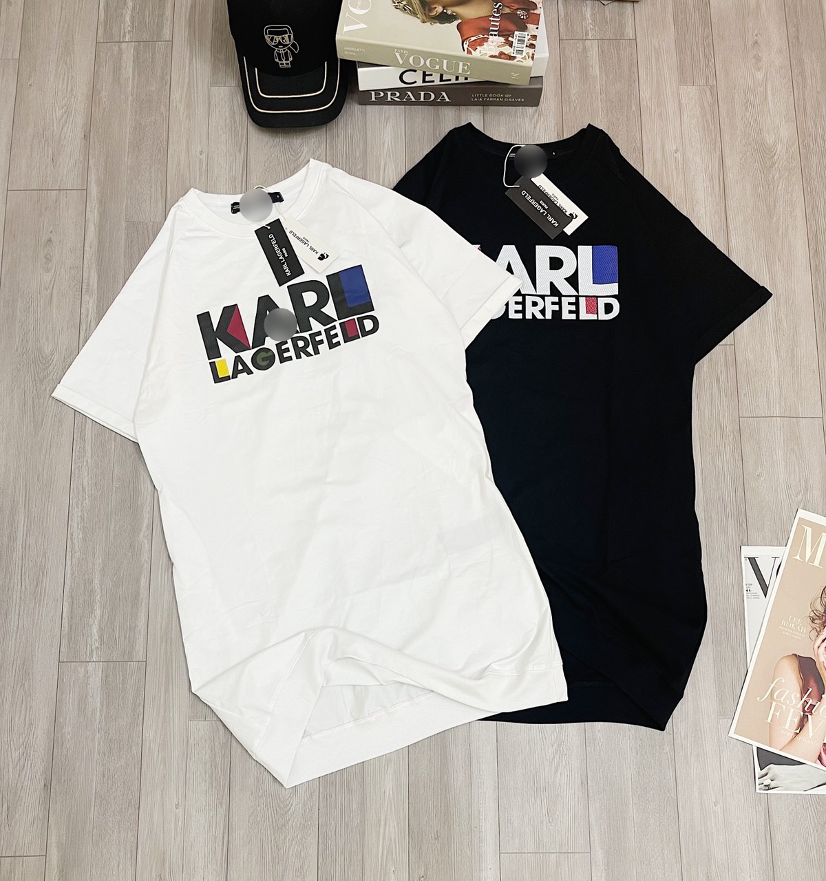 Đầm Thun Bo Gấu Karl