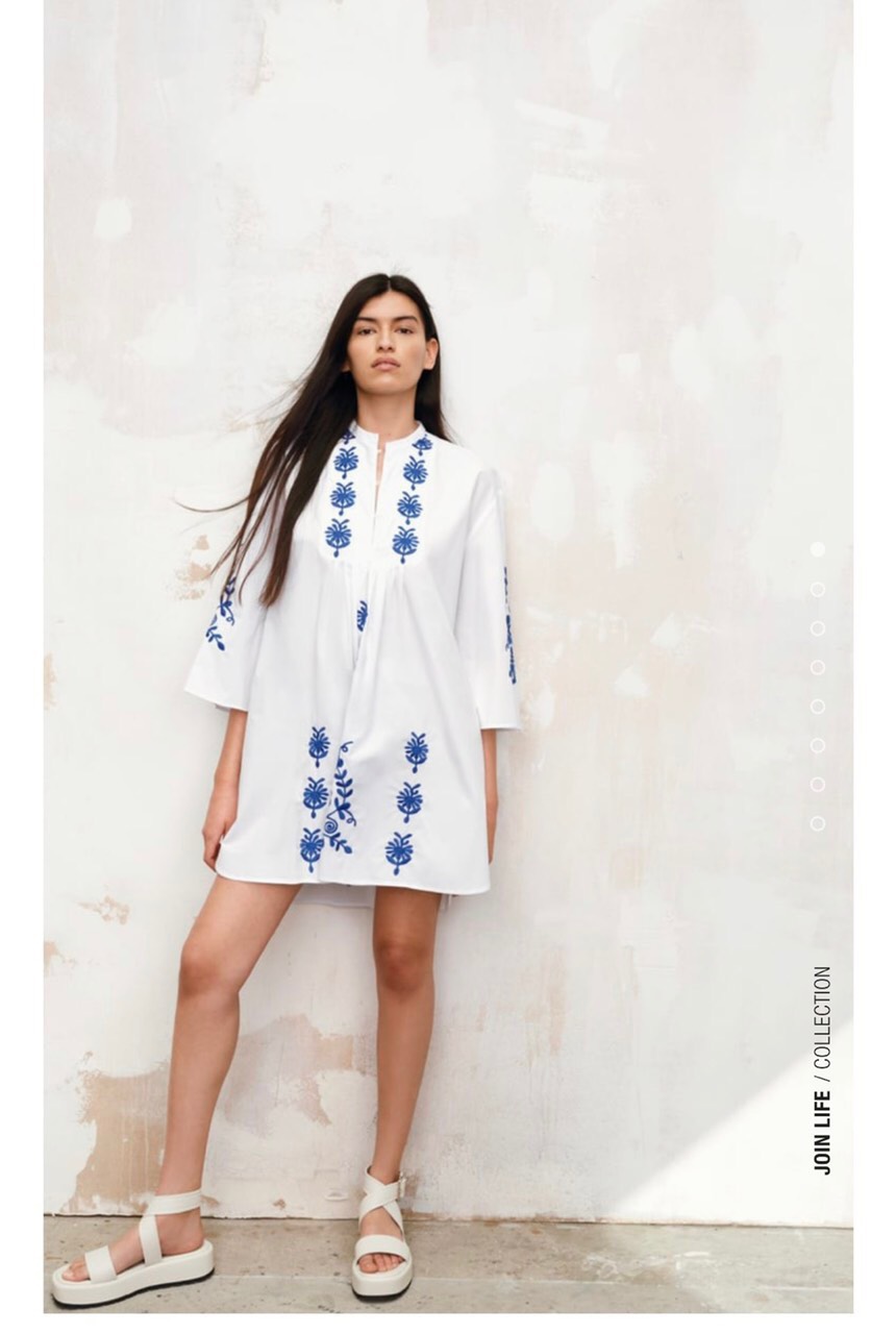 Đầm Thêu Hoa Mango