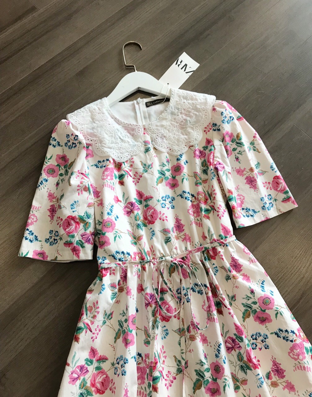 Đầm Midi Cổ Bèo Zara