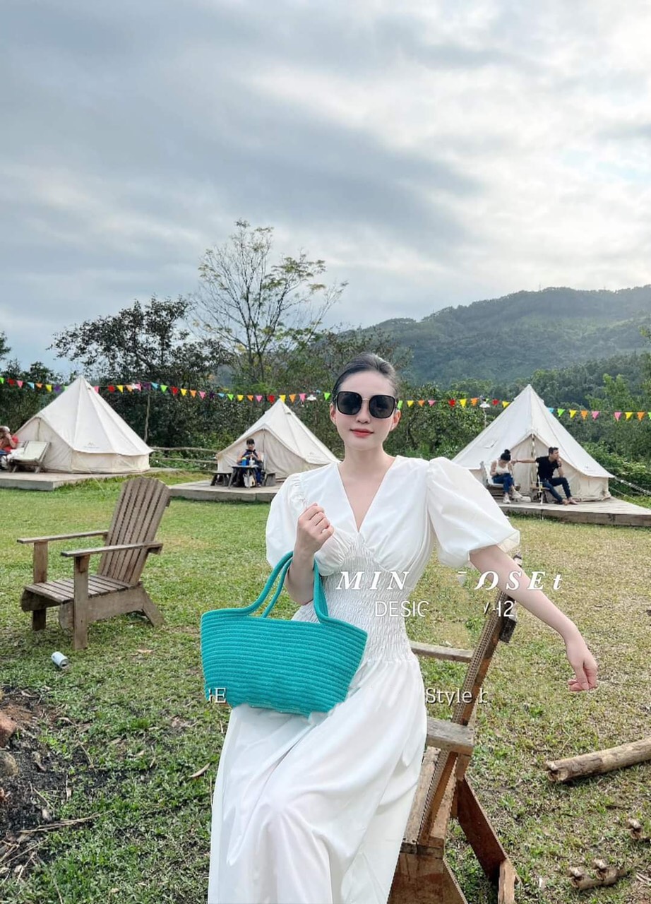 Đầm Midi Chun Eo Topshop