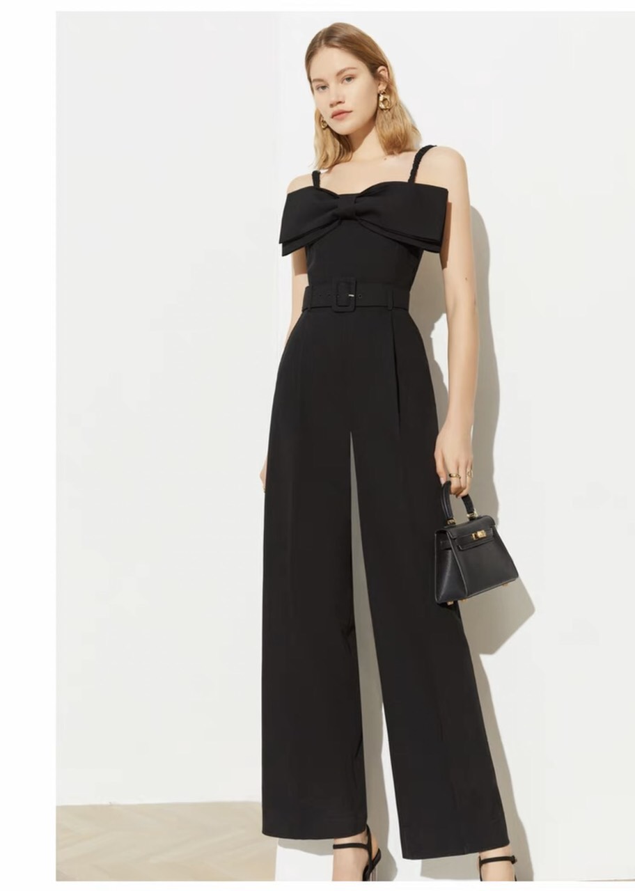 Jumpsuit Nơ Ngực Elle