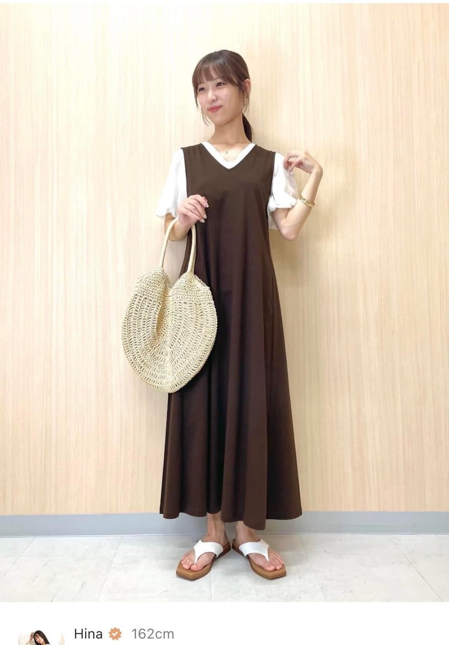 Đầm Sát Nách Dáng Dài Uniqlo