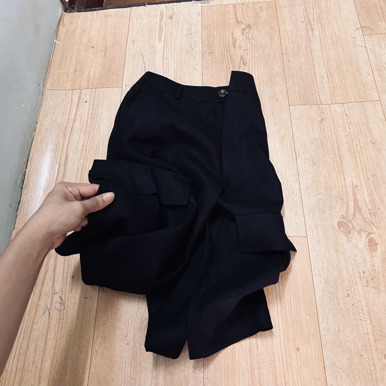 Quần Cargo Linen Zara