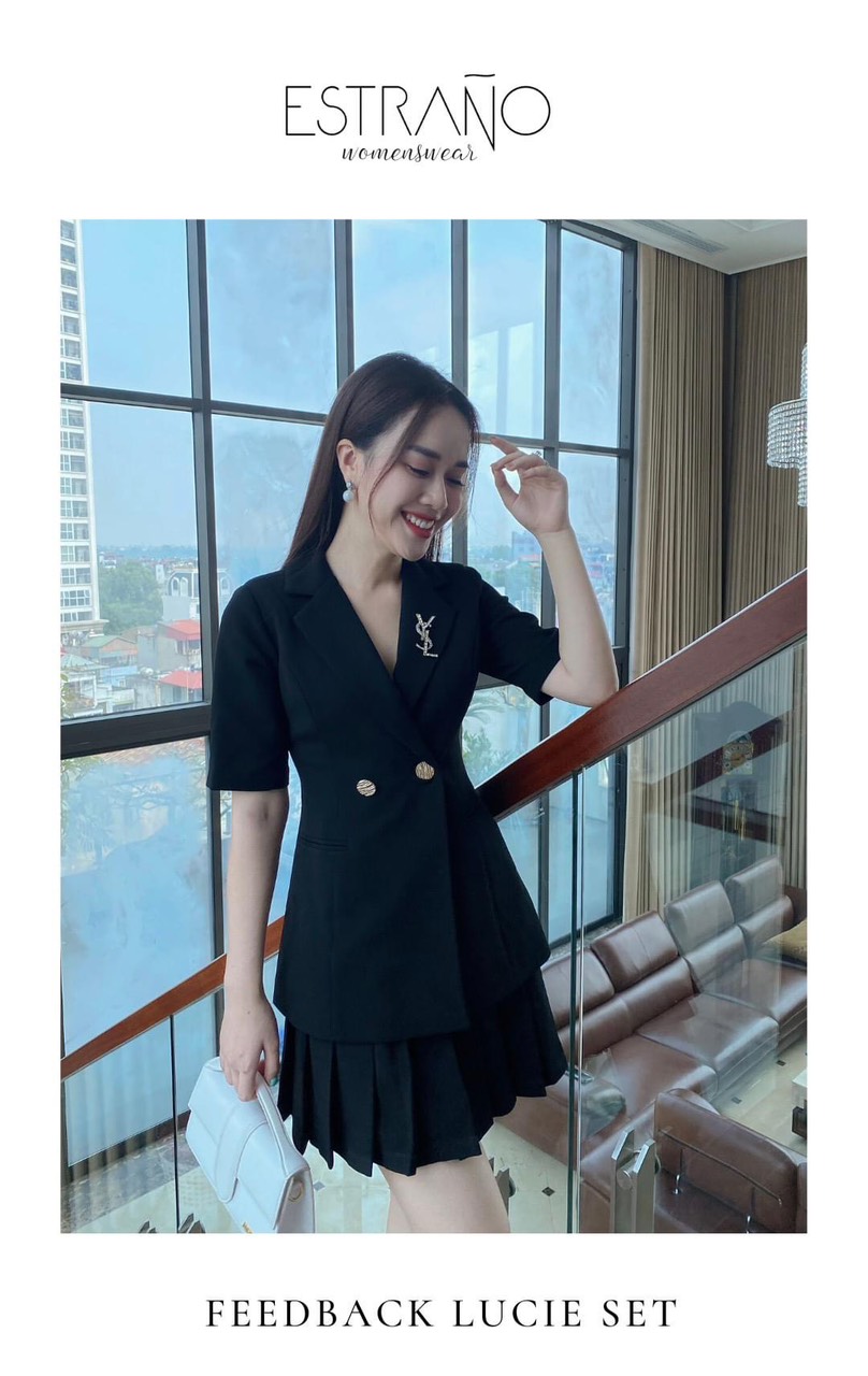 Chân váy xòe xếp ly dáng dài CV03-38 | Thời trang công sở K&K Fashion