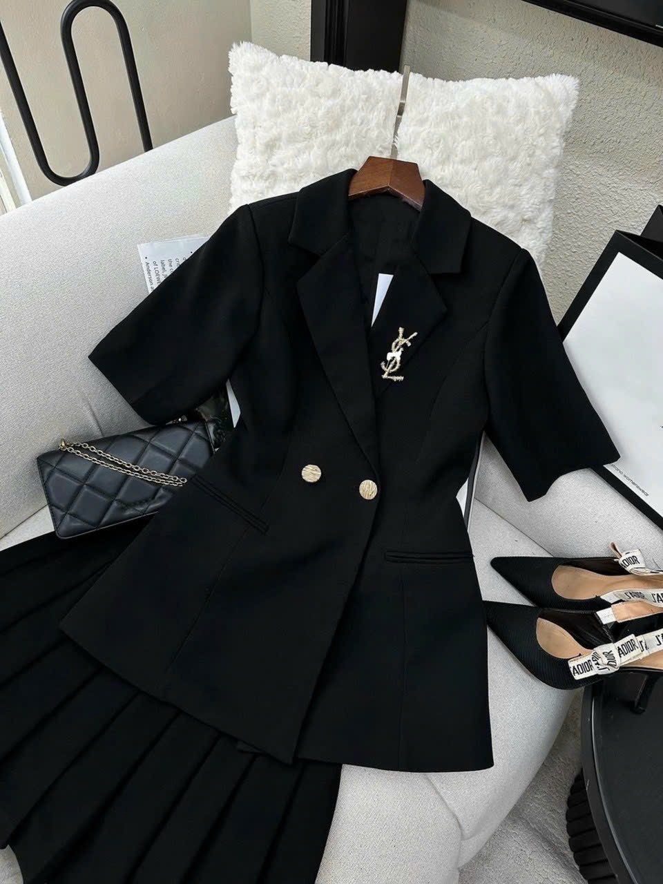 Mua Set đồ áo + chân váy Blazer nữa mùa thu năm 2022 - Áo S tại  uyen97boutique | Tiki