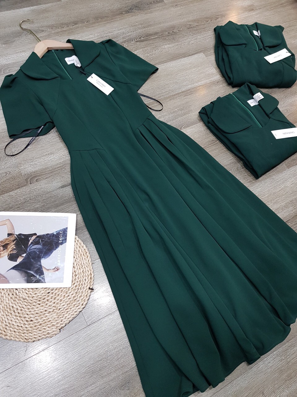 Đầm CK Xanh Lá Đậm