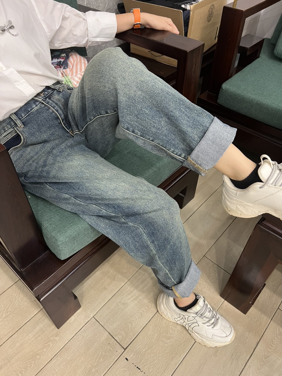 Quần Jean Baggy Lưng Thun Astyle & Co