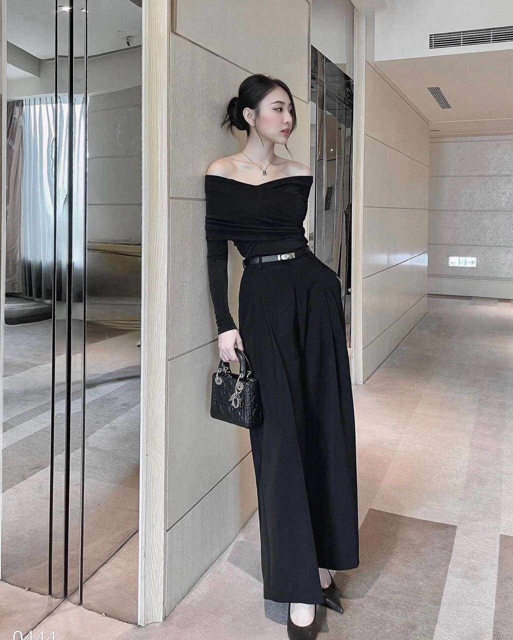 Quần Tây Đen Zara