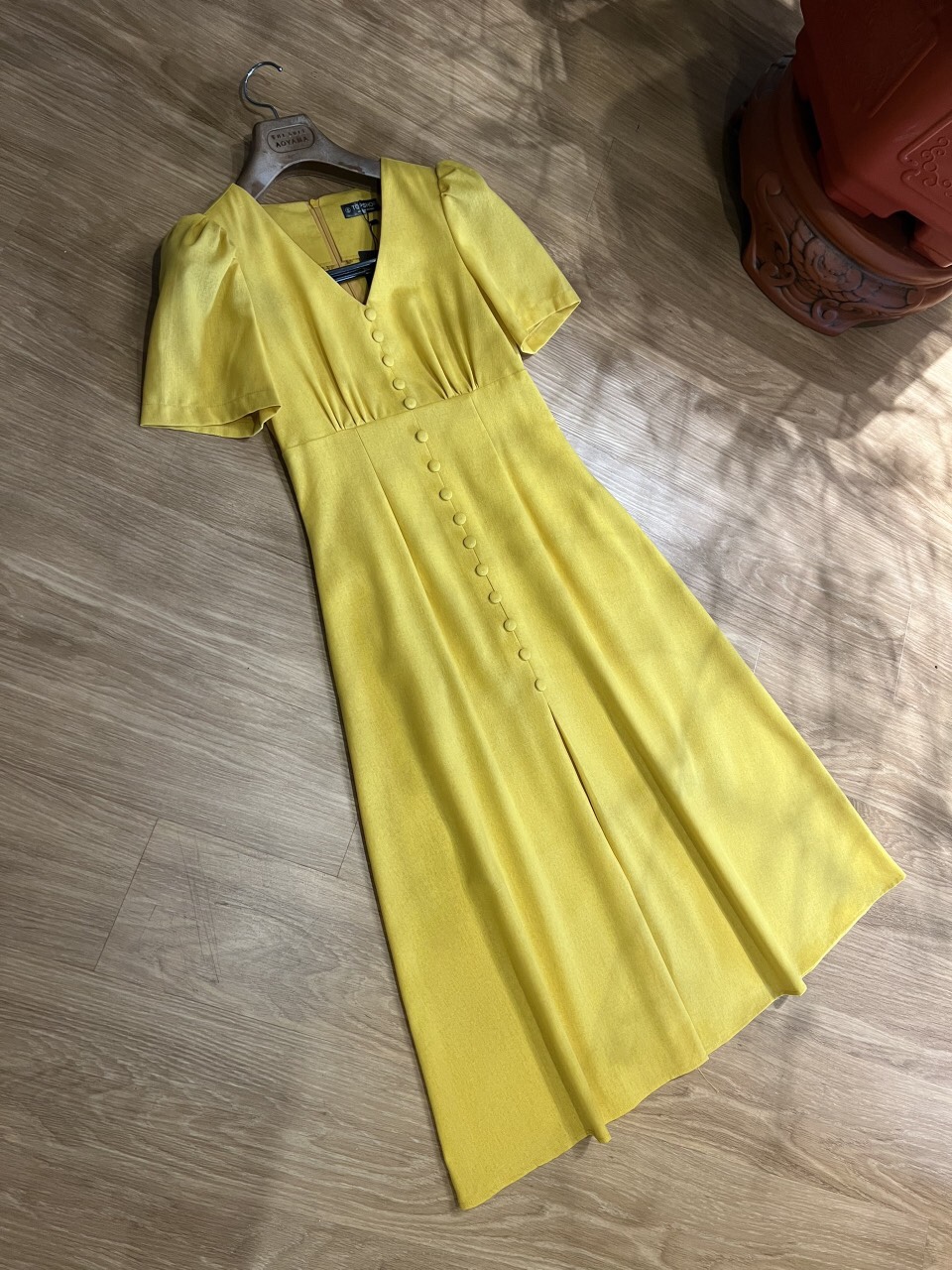 Đầm Linen Midi Topshop