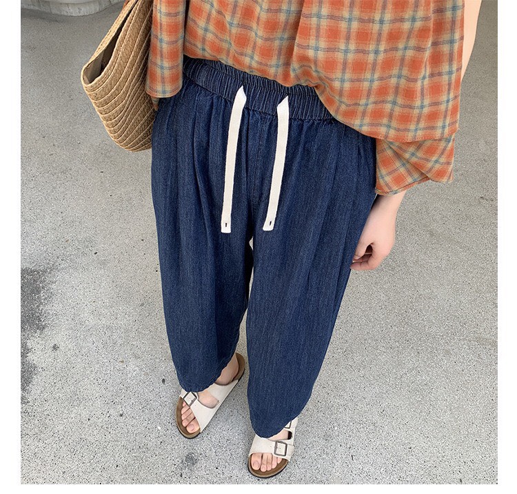 Quần Baggy Denim Bo Gấu Zara