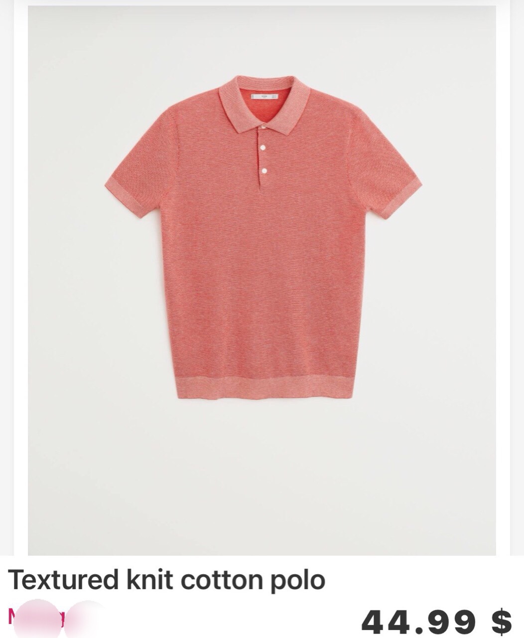 Áo thun dệt polo Nam MNG