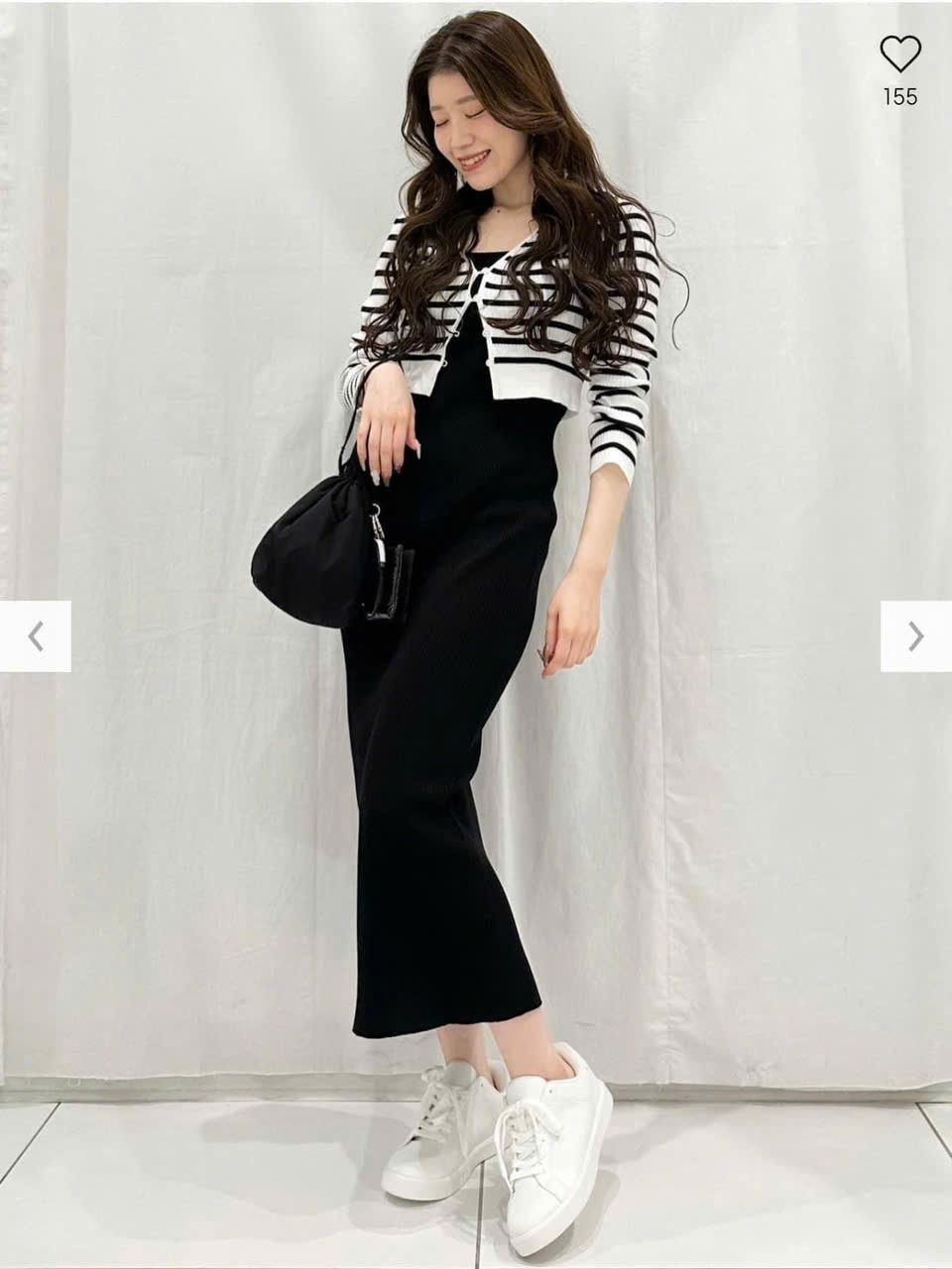 Cardigan Croptop Kẻ Ngang GU