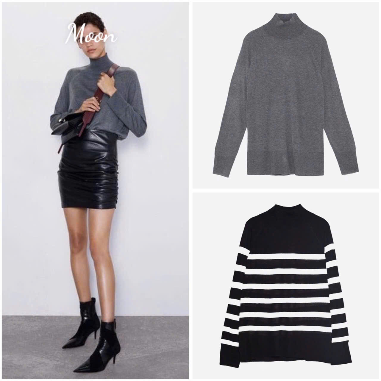 Áo Len Mỏng Cổ Lọ Zara
