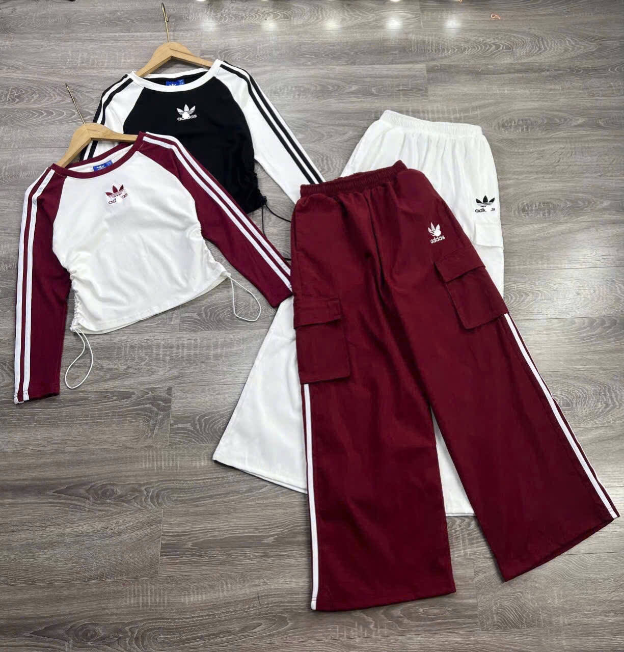 Sét Áo Và Quần Rút Eo Adidas