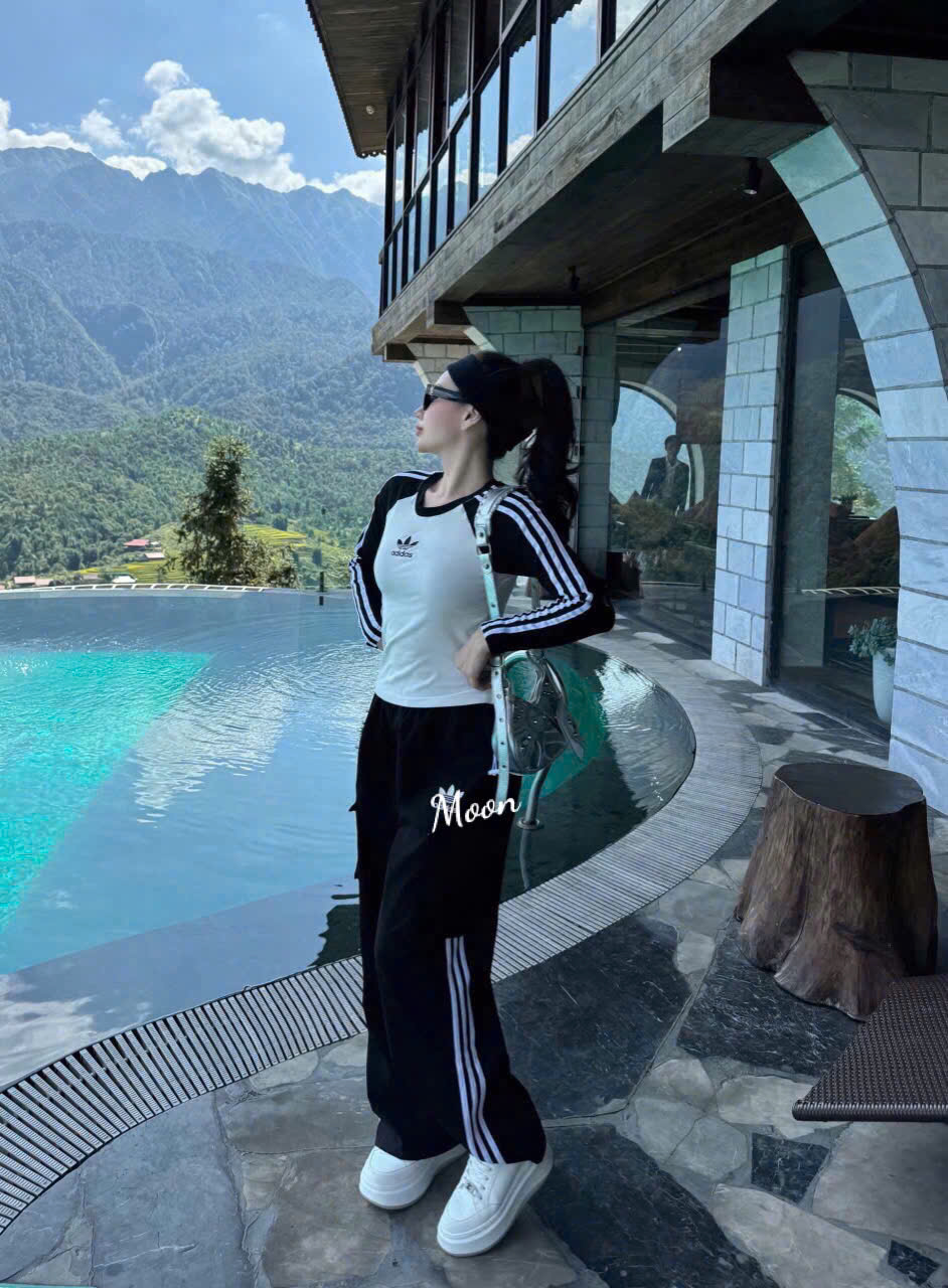 Sét Áo Và Quần Rút Eo Adidas